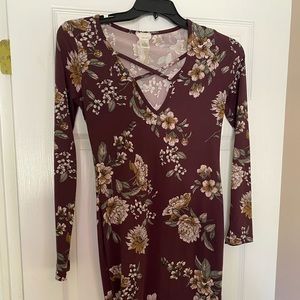 Floral bodycon dress